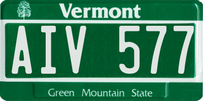 VT license plate AIV577