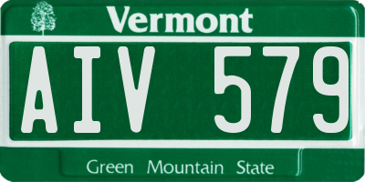 VT license plate AIV579