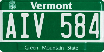 VT license plate AIV584
