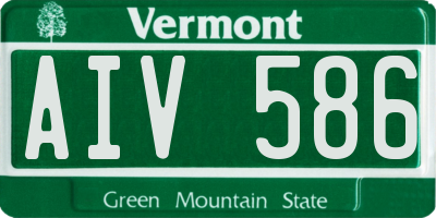 VT license plate AIV586
