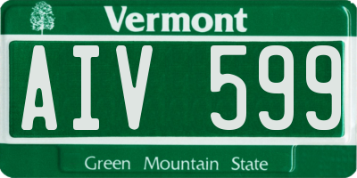 VT license plate AIV599