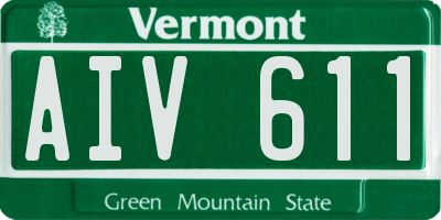 VT license plate AIV611