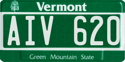 VT license plate AIV620
