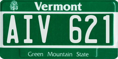 VT license plate AIV621