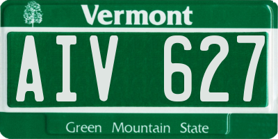 VT license plate AIV627
