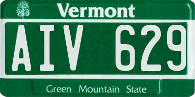 VT license plate AIV629