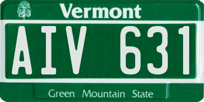 VT license plate AIV631