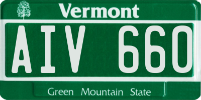 VT license plate AIV660