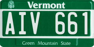 VT license plate AIV661