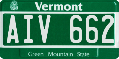 VT license plate AIV662