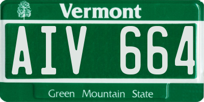 VT license plate AIV664