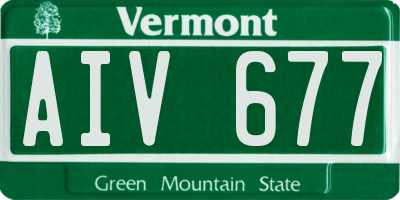 VT license plate AIV677