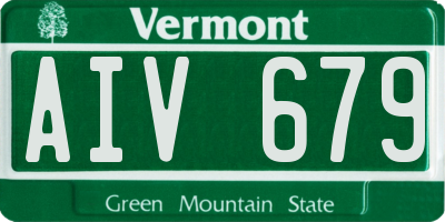VT license plate AIV679