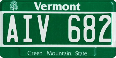 VT license plate AIV682