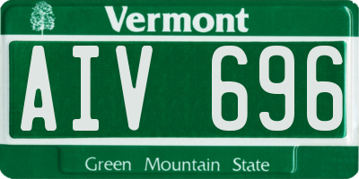 VT license plate AIV696