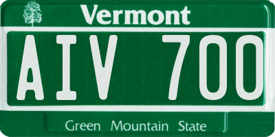 VT license plate AIV700