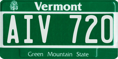 VT license plate AIV720