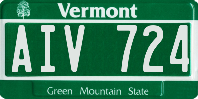 VT license plate AIV724