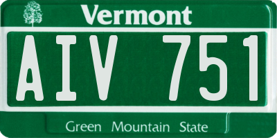 VT license plate AIV751