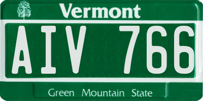 VT license plate AIV766