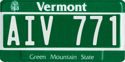 VT license plate AIV771