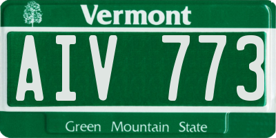 VT license plate AIV773