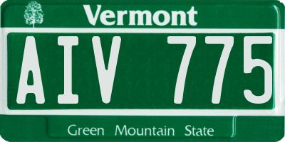 VT license plate AIV775