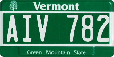 VT license plate AIV782