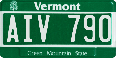 VT license plate AIV790