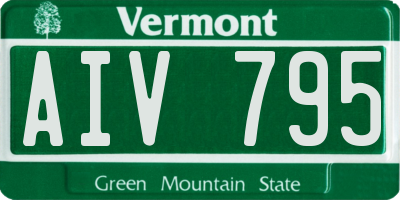 VT license plate AIV795