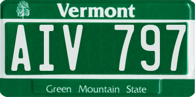 VT license plate AIV797