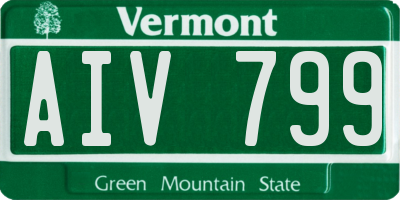 VT license plate AIV799
