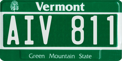 VT license plate AIV811