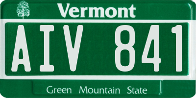 VT license plate AIV841