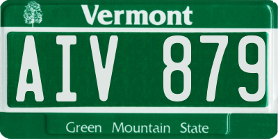 VT license plate AIV879