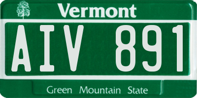 VT license plate AIV891