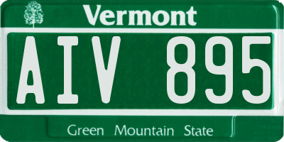 VT license plate AIV895