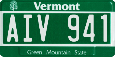 VT license plate AIV941