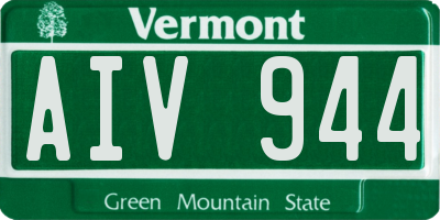 VT license plate AIV944