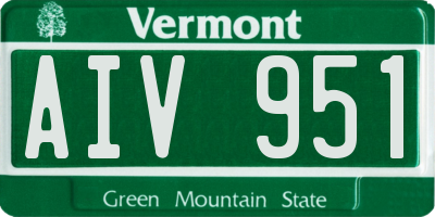 VT license plate AIV951