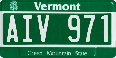 VT license plate AIV971