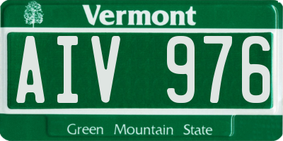 VT license plate AIV976