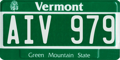 VT license plate AIV979