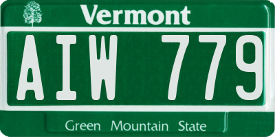 VT license plate AIW779