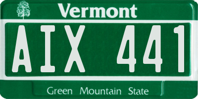 VT license plate AIX441
