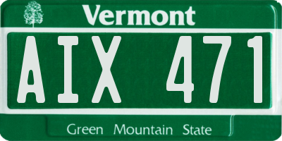 VT license plate AIX471