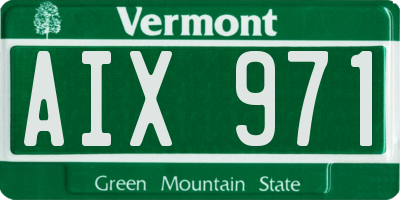 VT license plate AIX971