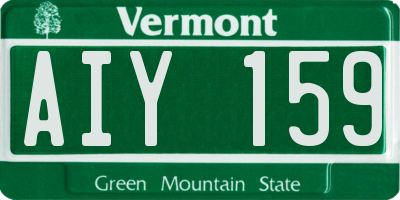 VT license plate AIY159
