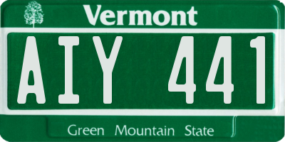 VT license plate AIY441