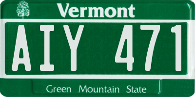 VT license plate AIY471
